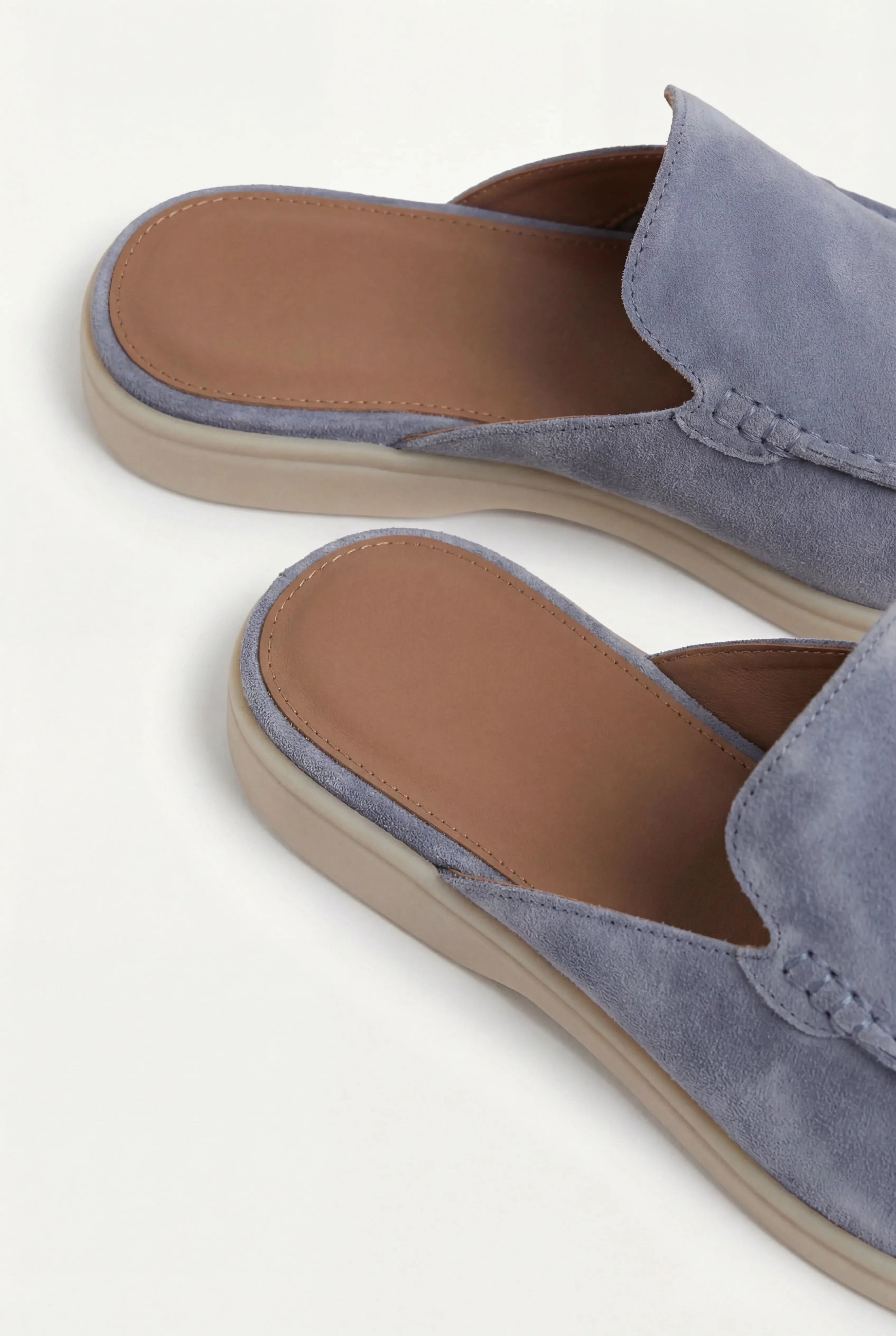 Suède Yacht Mule Baby Blue