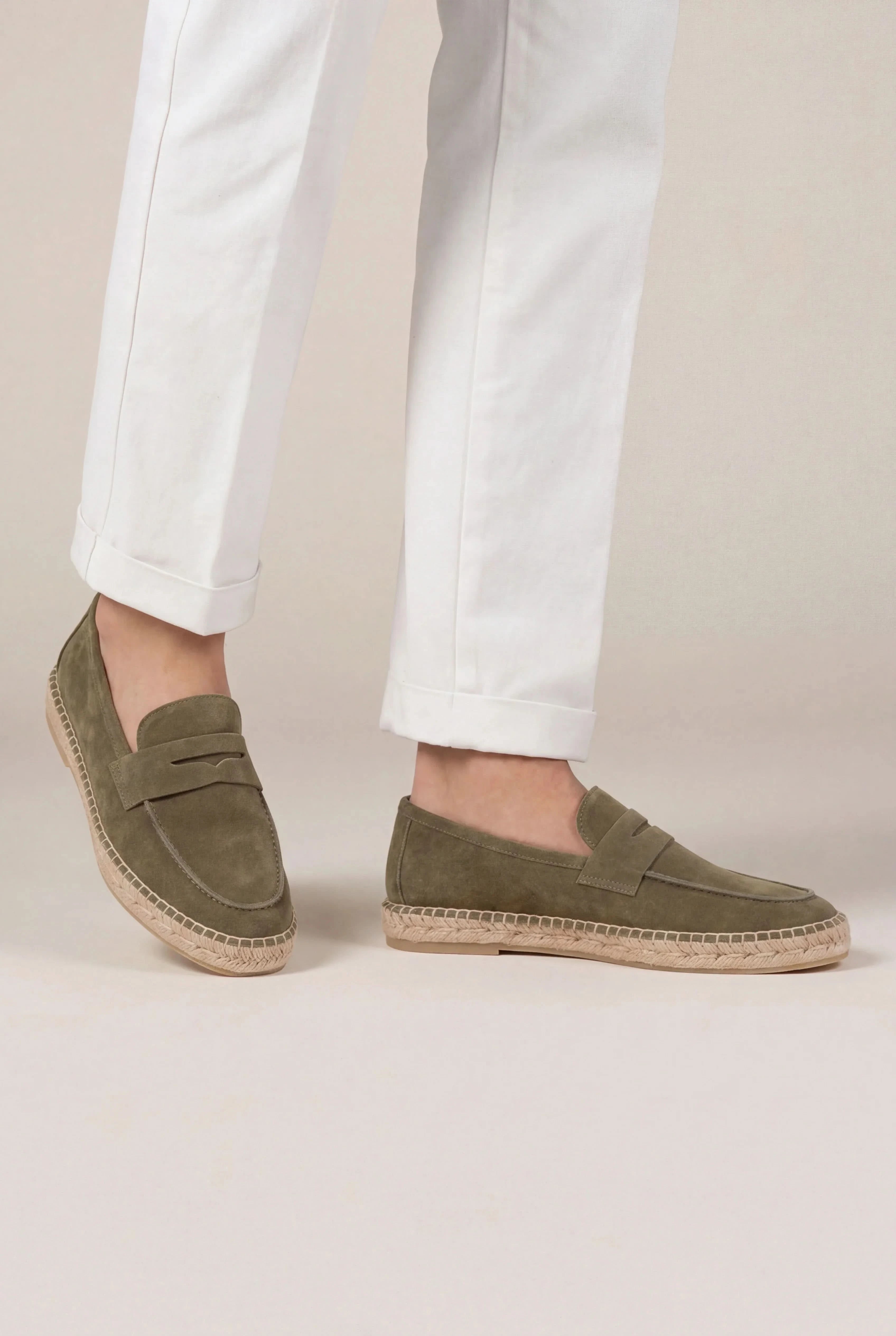 Seaside Loafer Olive Suède