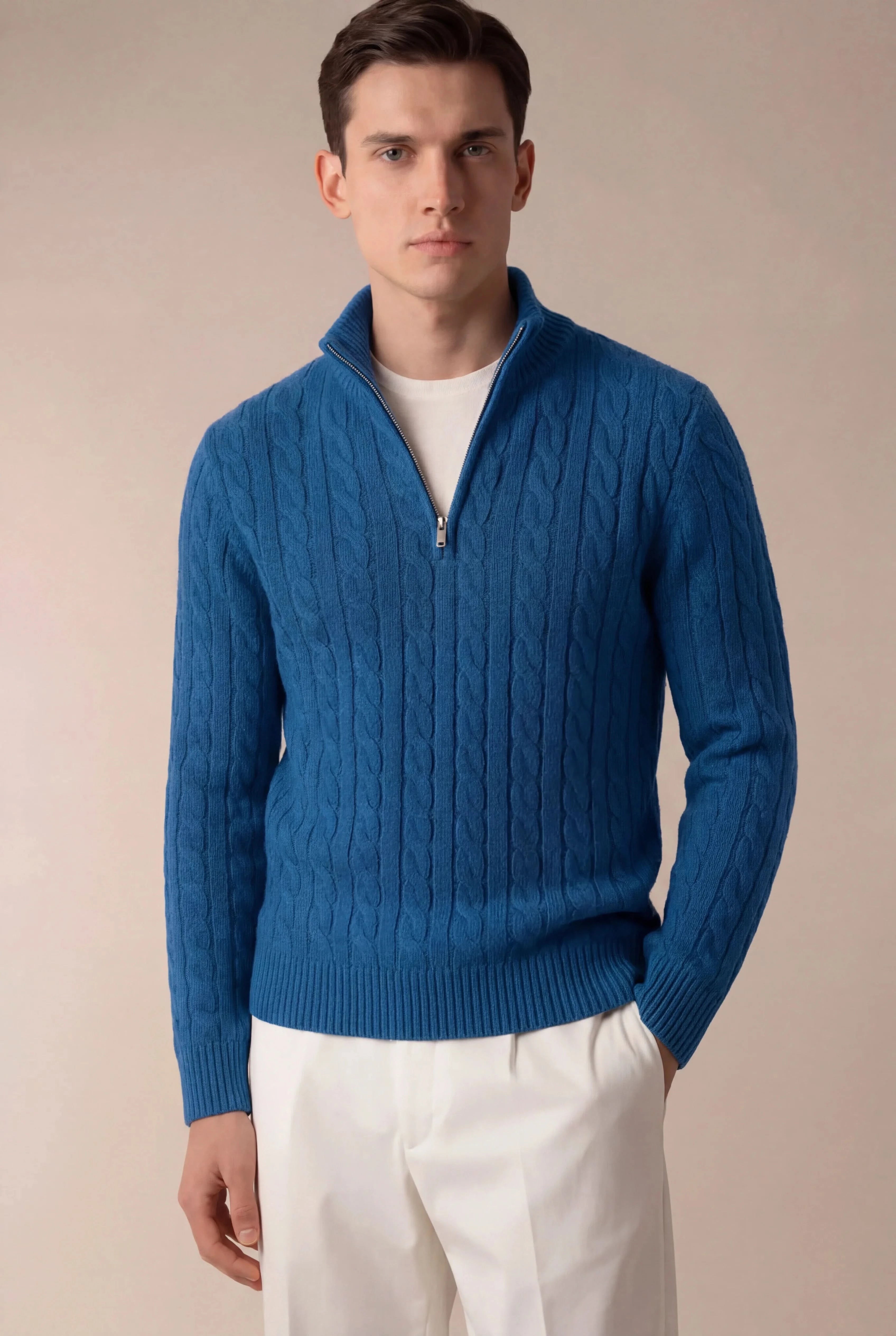 sero Cable Knit Blue