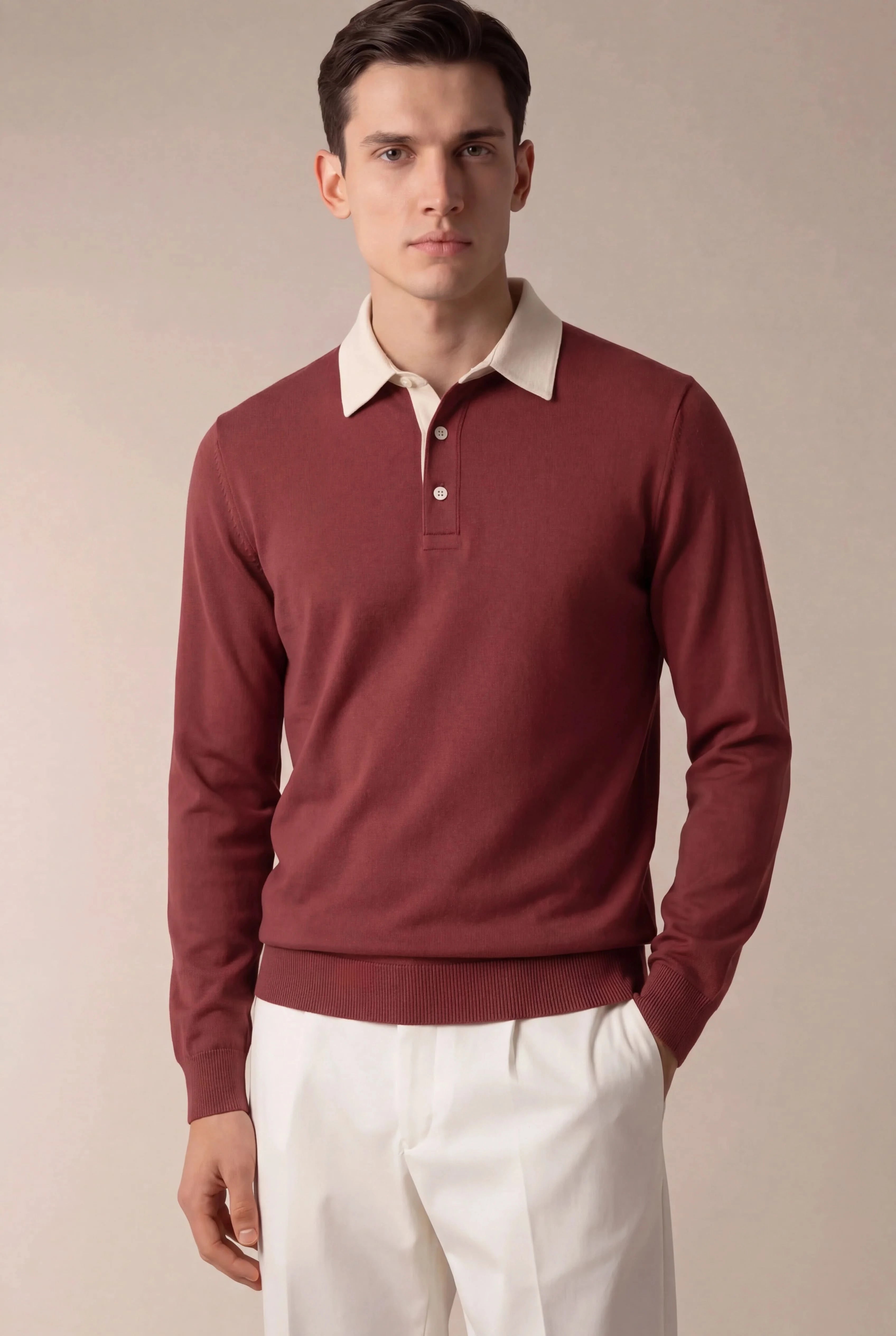 Polo Knit Red