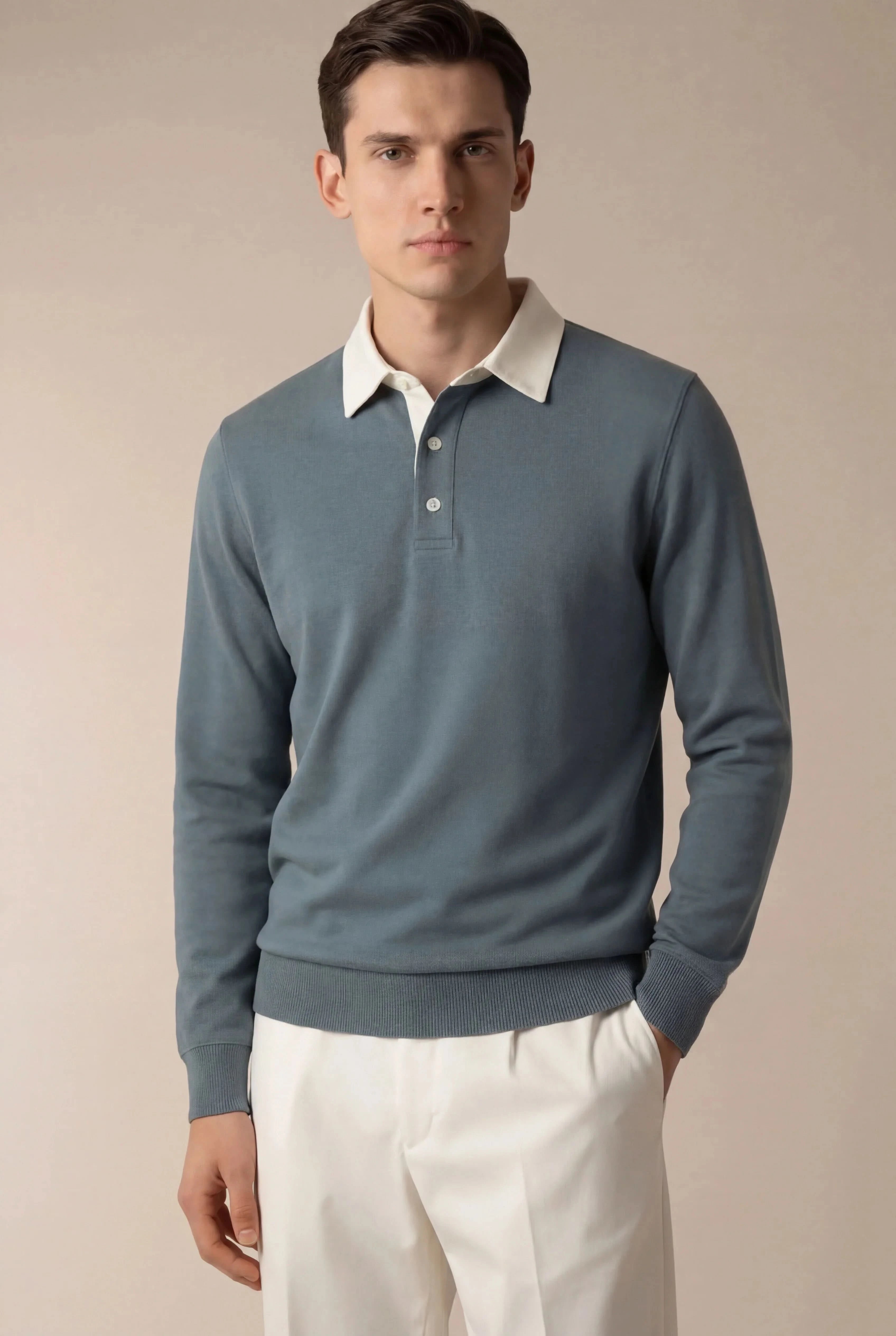 Polo Knit Cyan