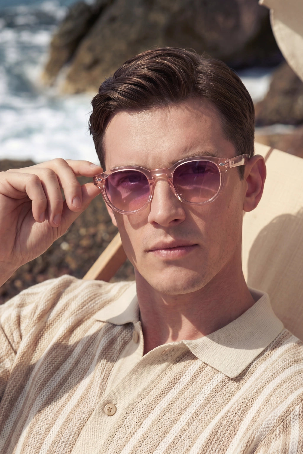 Fabiano Sunglasses Rose Amethyst