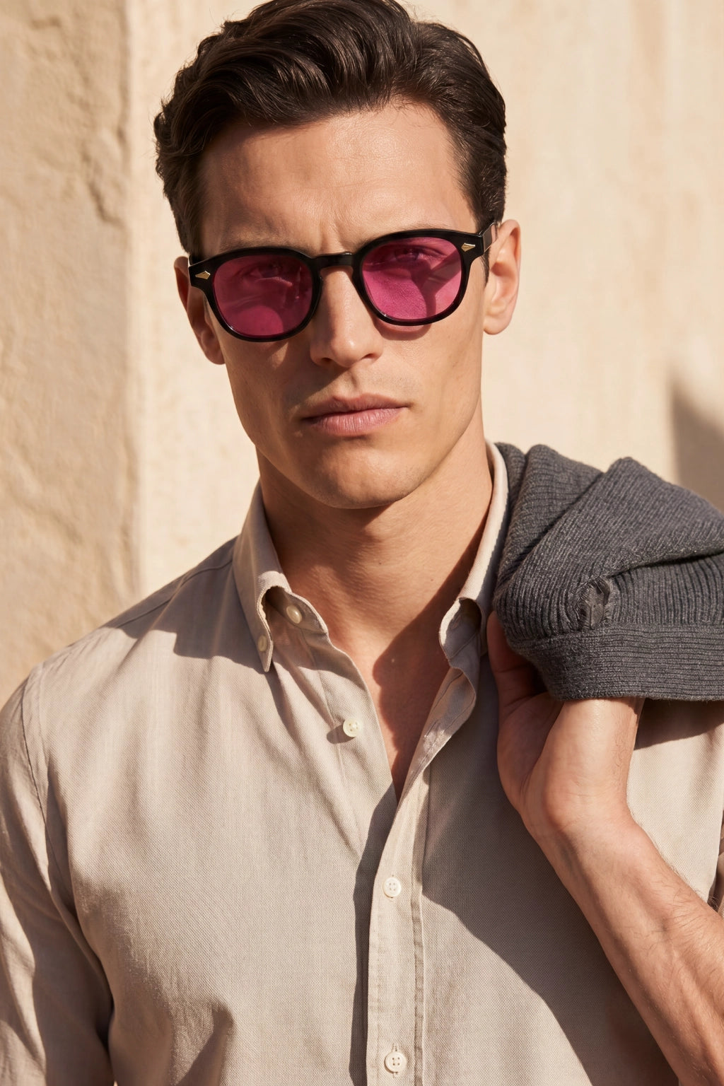 Dante Sunglasses Fuchsia Noir