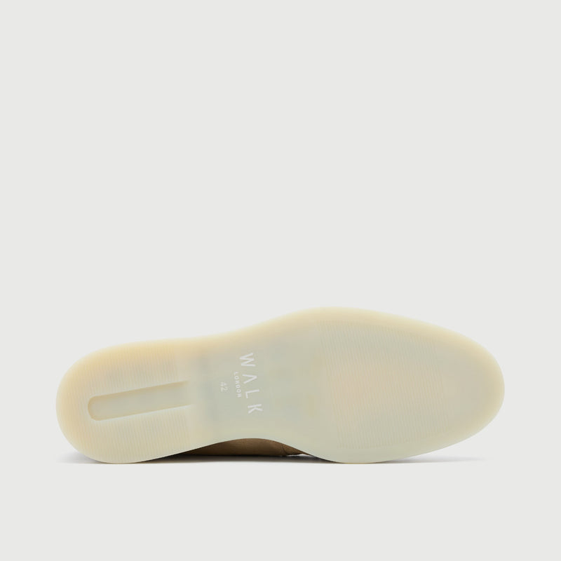 Taupe Suède Slip On Loafer