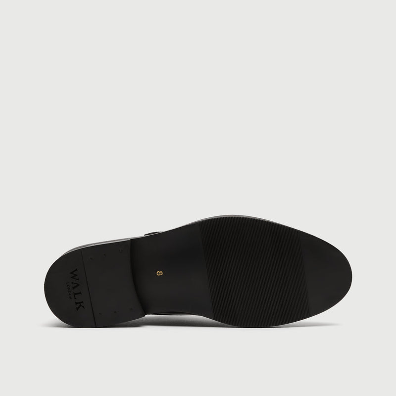 Black Patent Double Monk Shoe