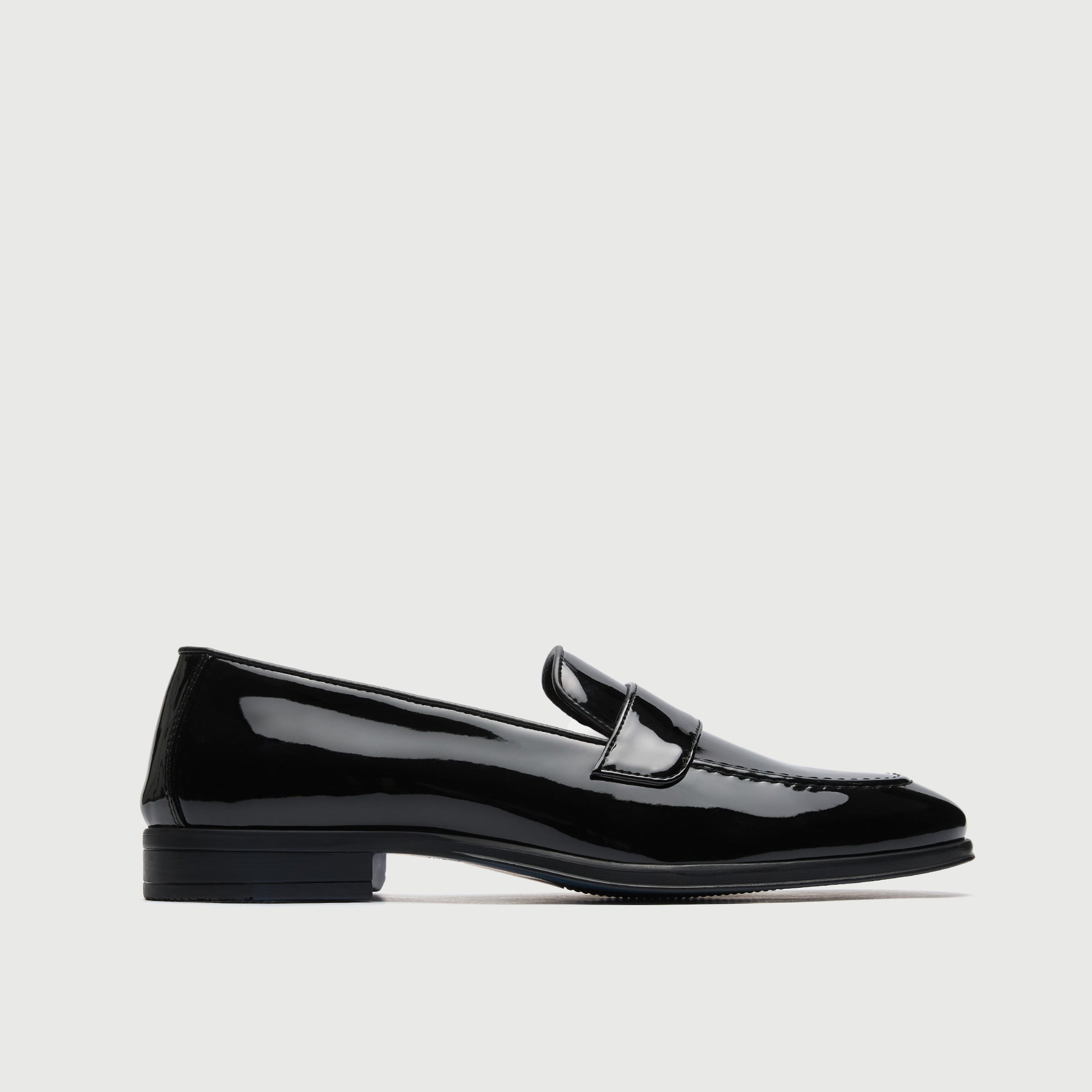 Black Patent Slip On Loafer
