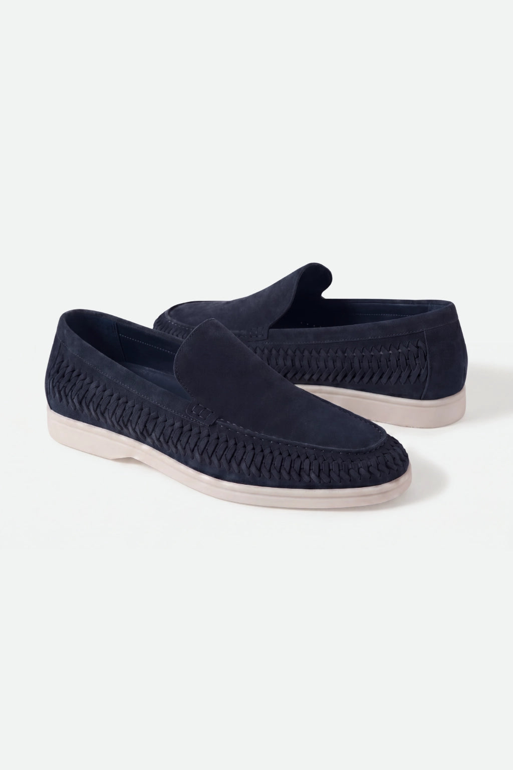 Nervino Suède Woven Loafer Navy
