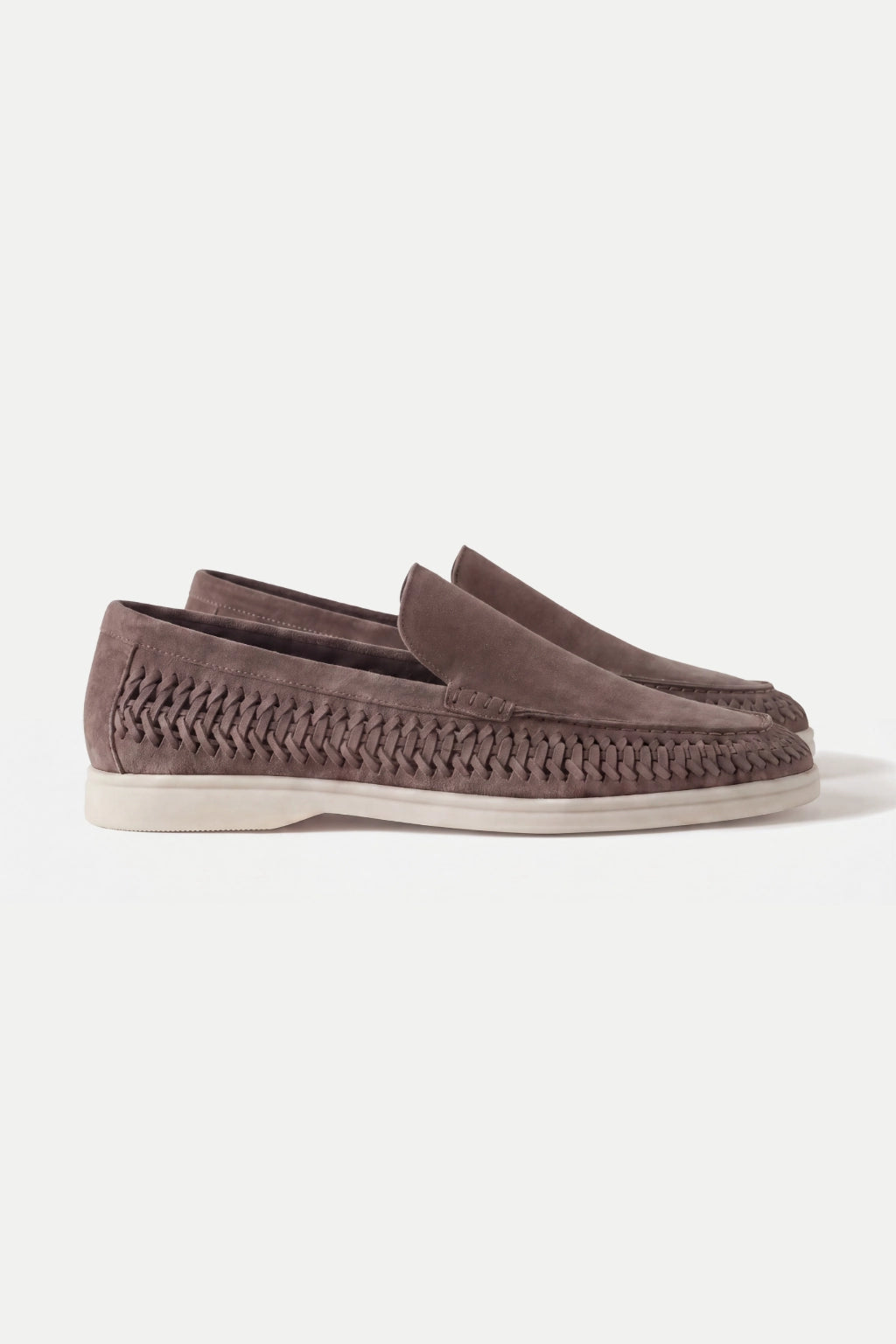 Nervino Suède Woven Loafer Brown