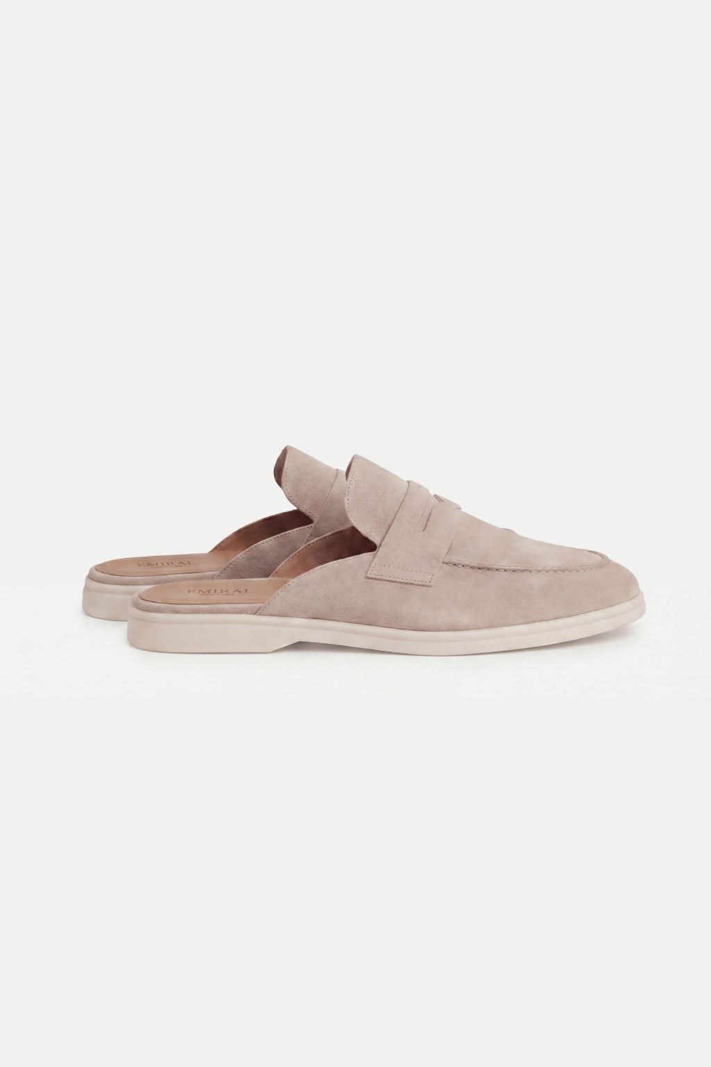 Beige Suède Portside Mule