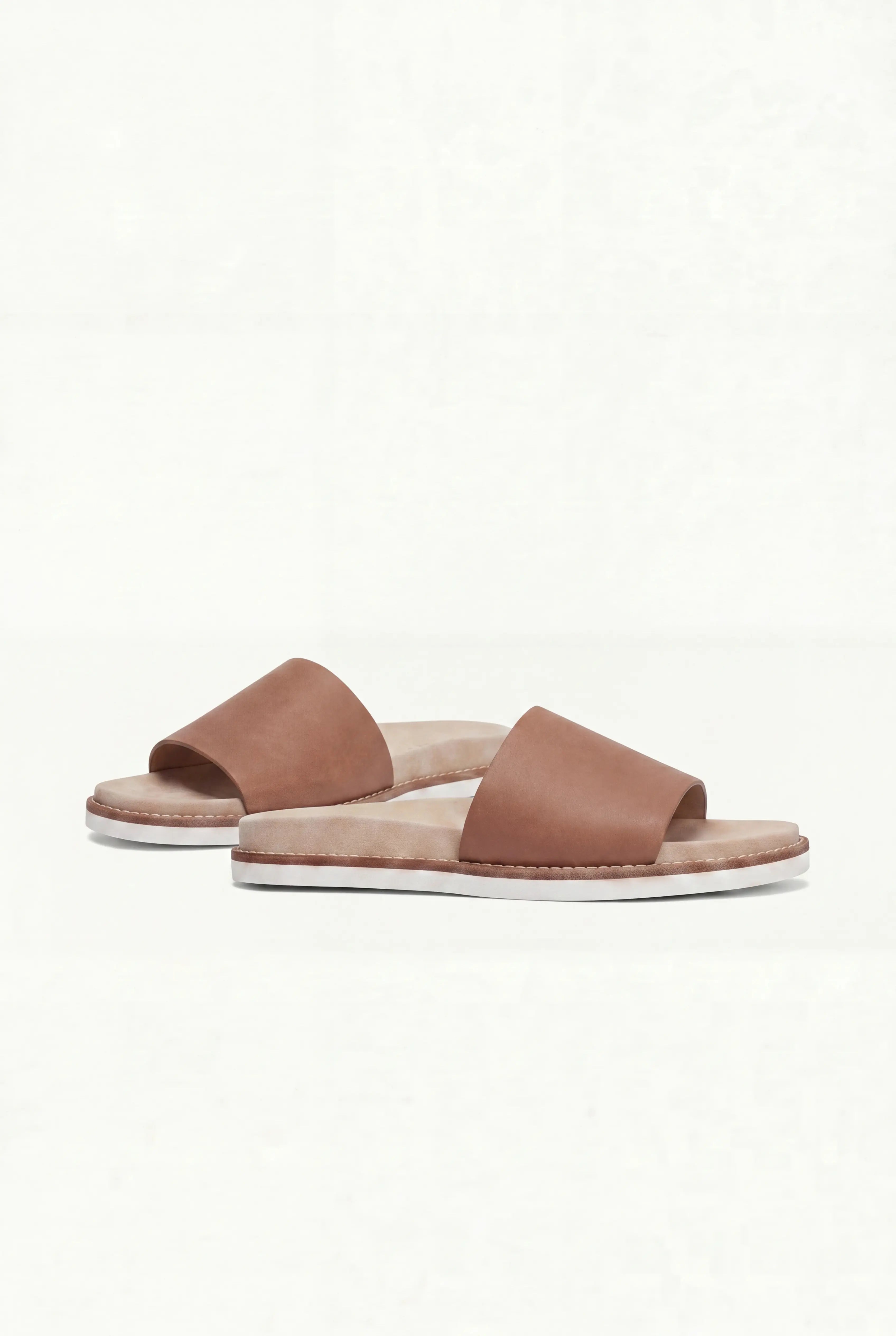 Nervaro Leather Slide Brown