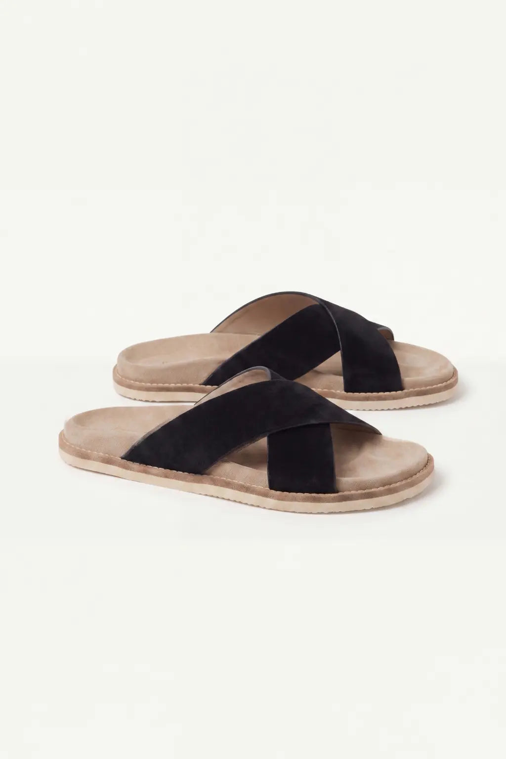 Brescaro Suède Cross Slide Black