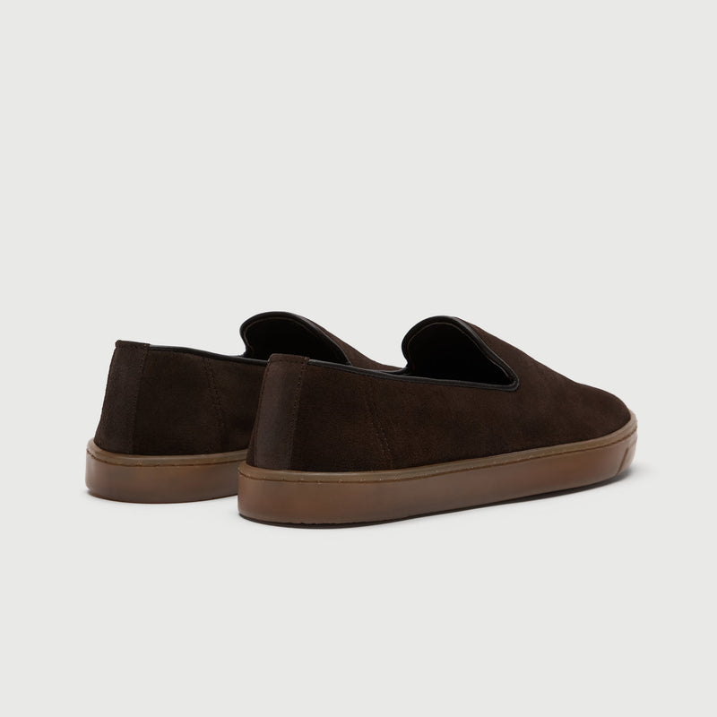 Brown Suède Slip On