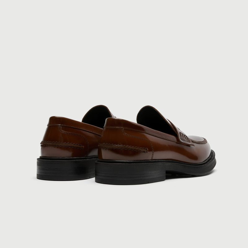 Tan Leather Parsons Saddle Loafer