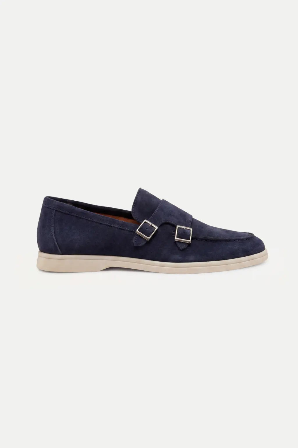 Telvino Suède Monk Loafer Navy