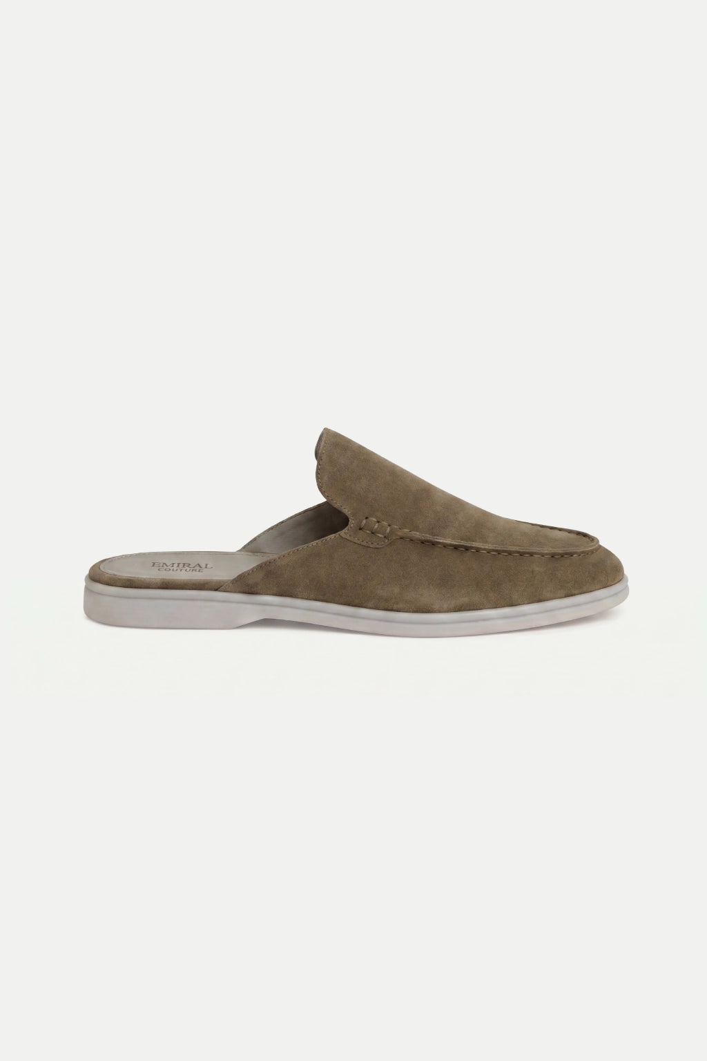 Suède Yacht Mule Olive
