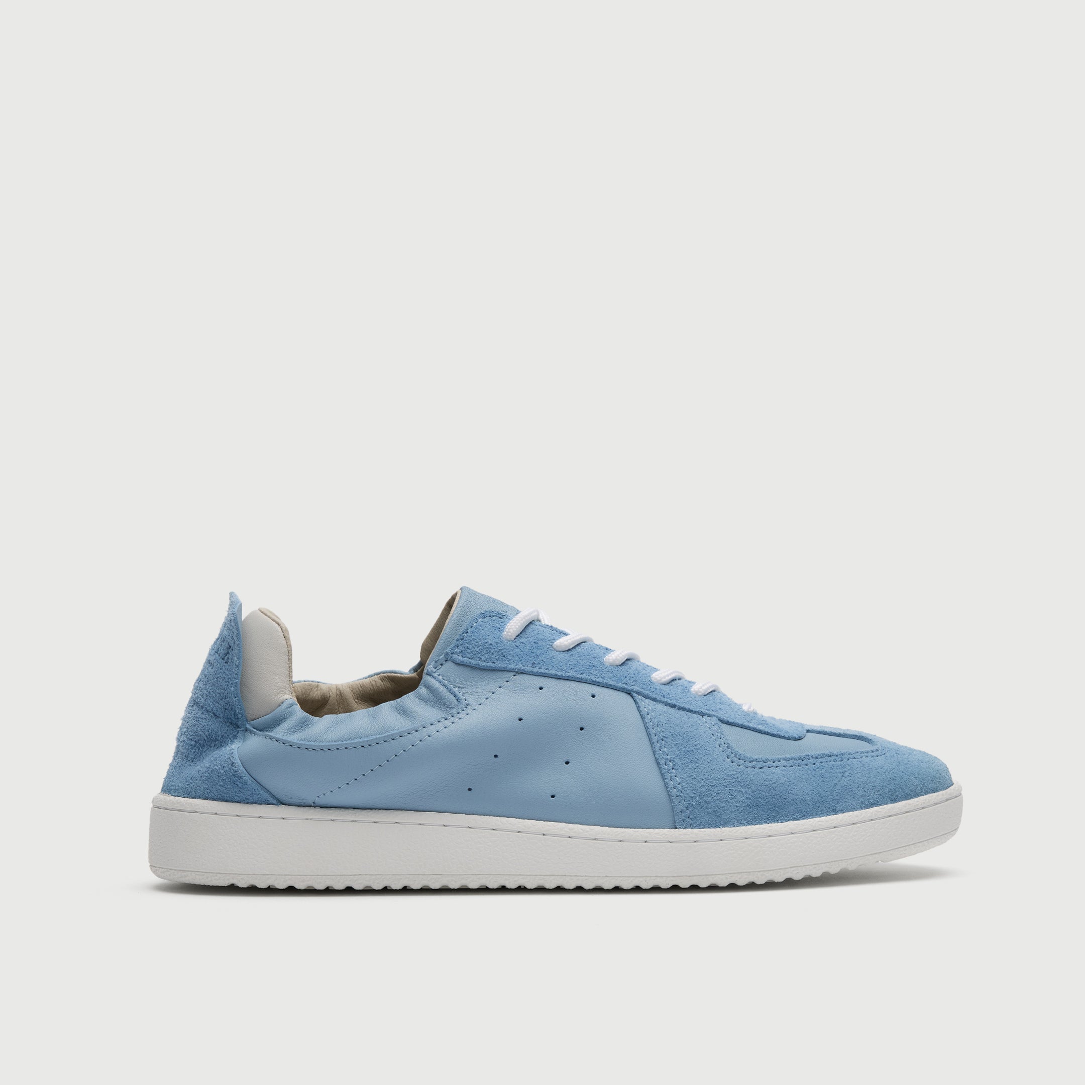 Blue Suède And Leather Rimini Trainer