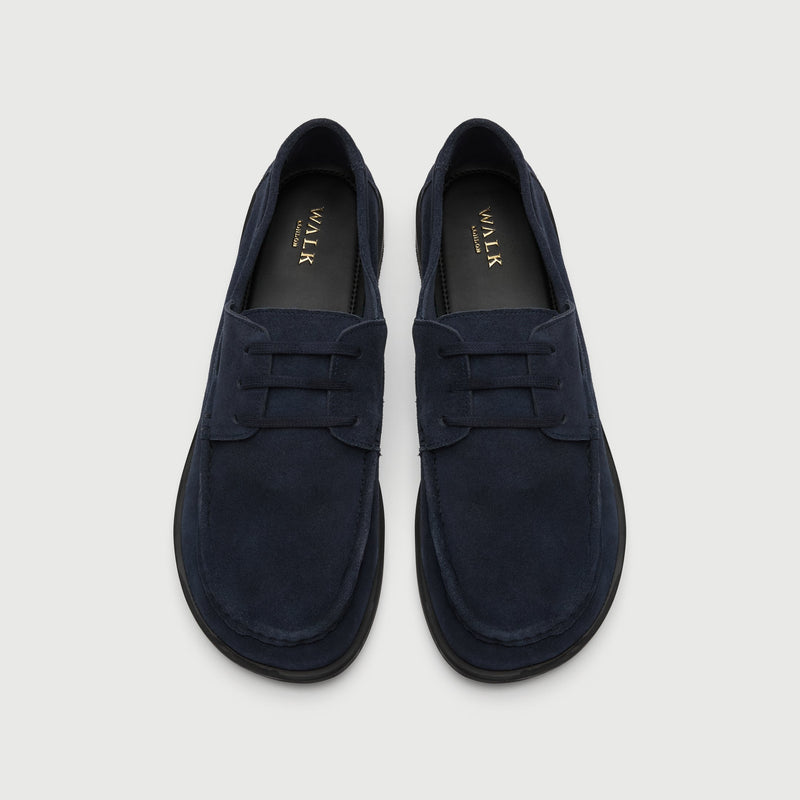 Navy Suède Boat Shoe