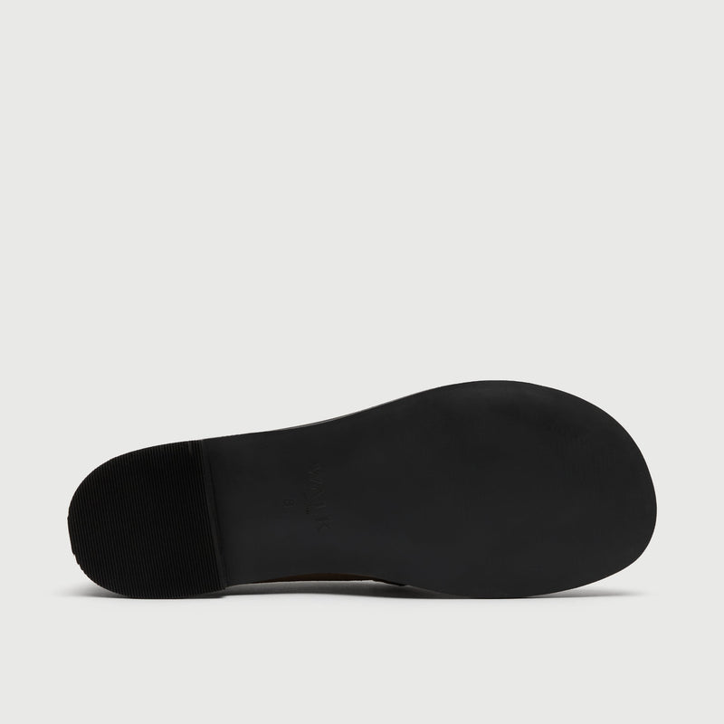Dark Brown Suède Saddle Loafer