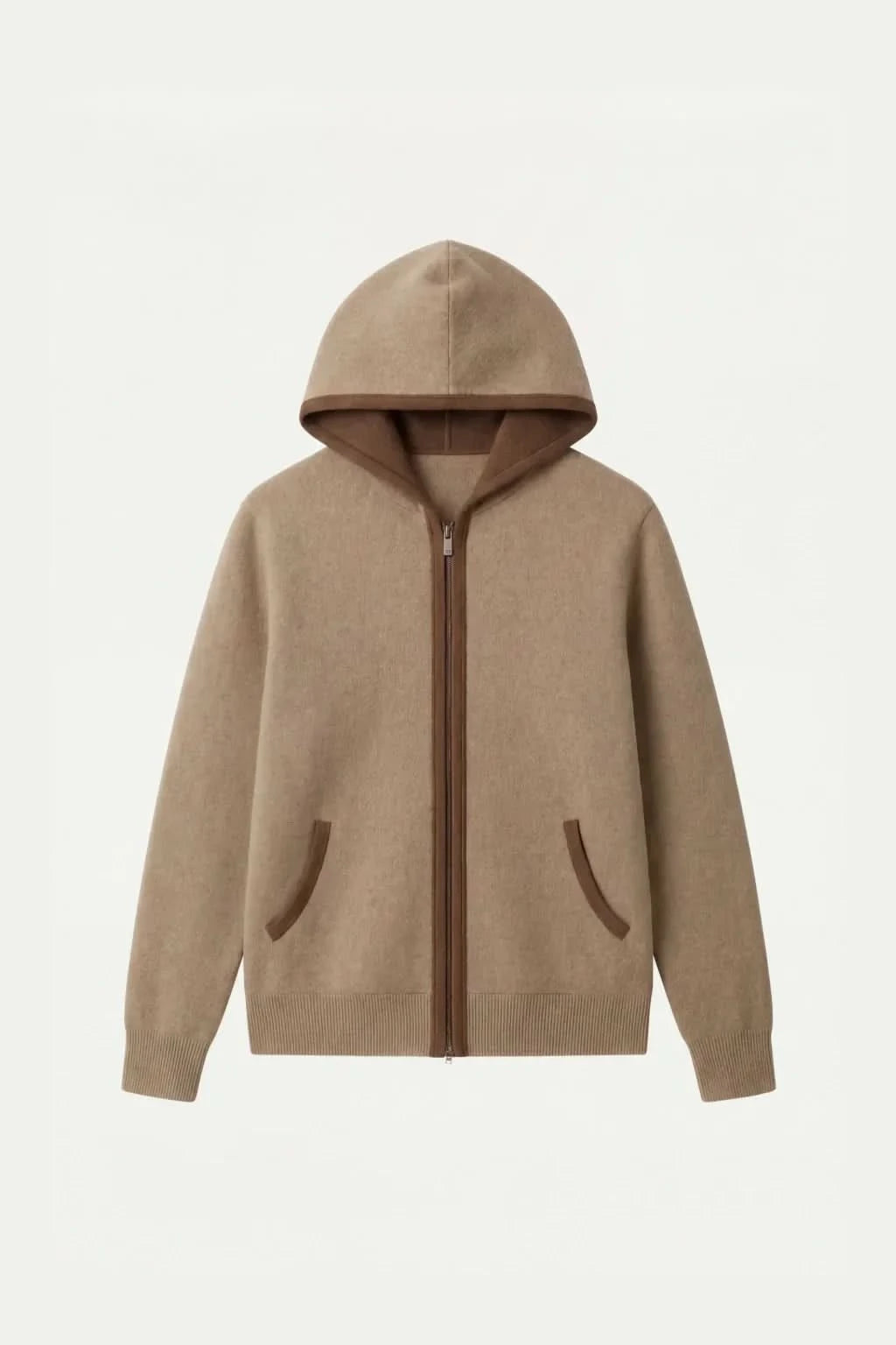 Santoni Extrafine Hoodie Cream