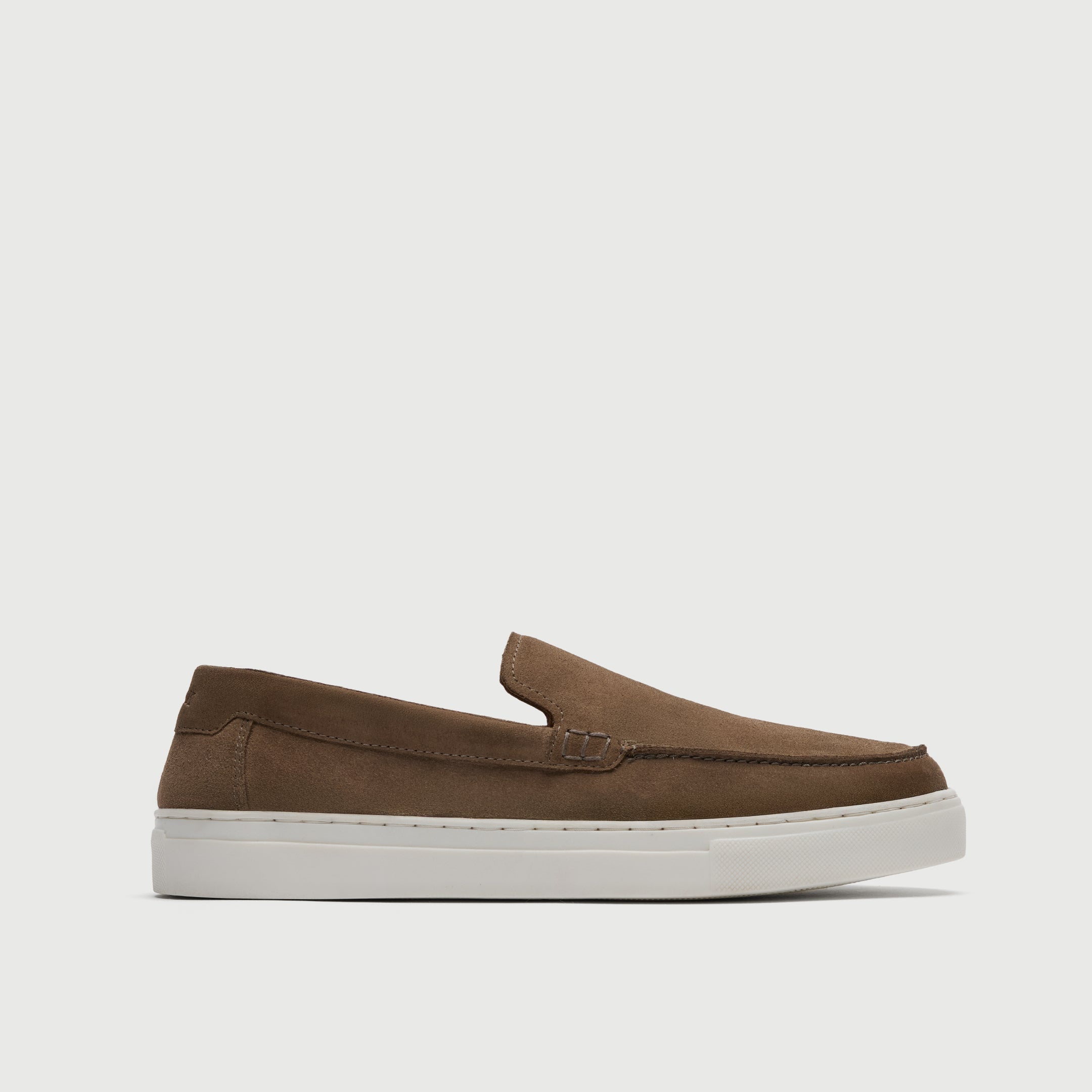 Taupe Suède Slip On