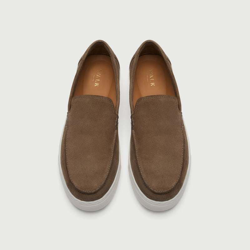 Taupe Suède Slip On