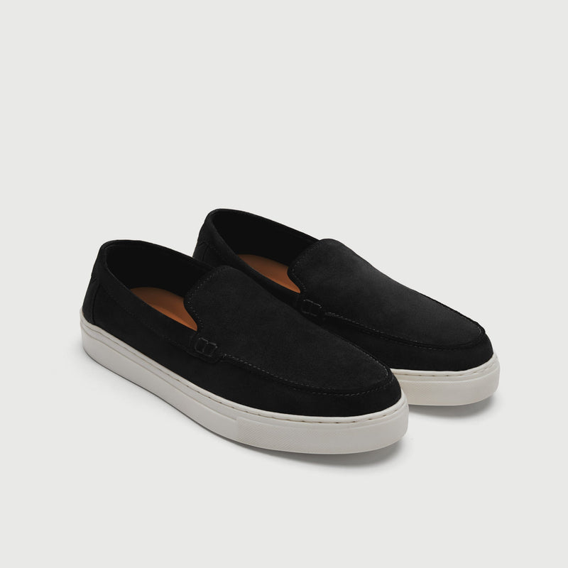 Black Suède Slip On