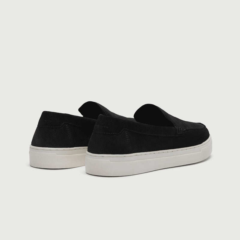 Black Suède Slip On