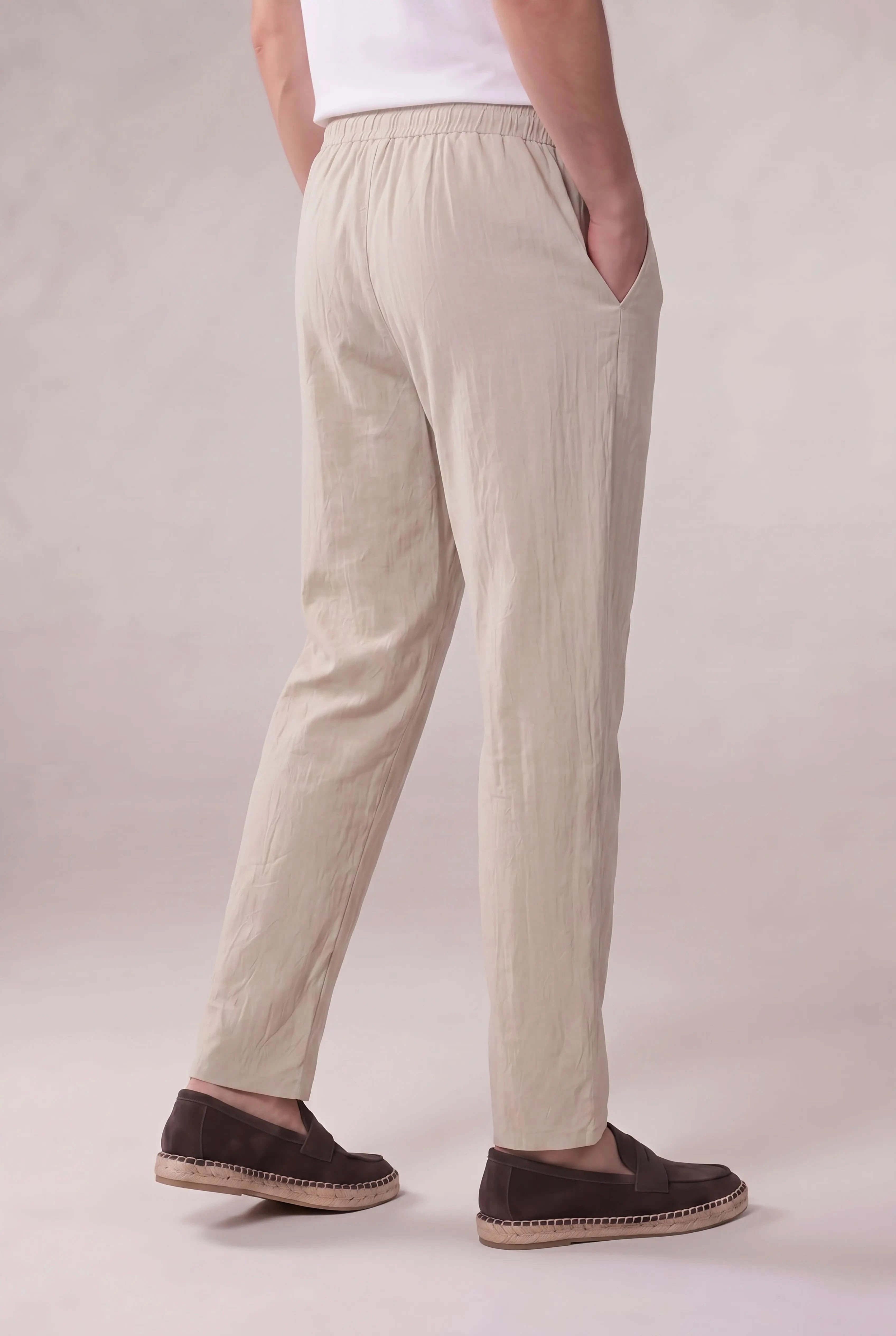 Corvaro Linen Trousers Beige