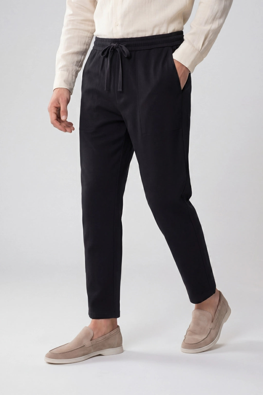 Belvaro Linen Trousers Black