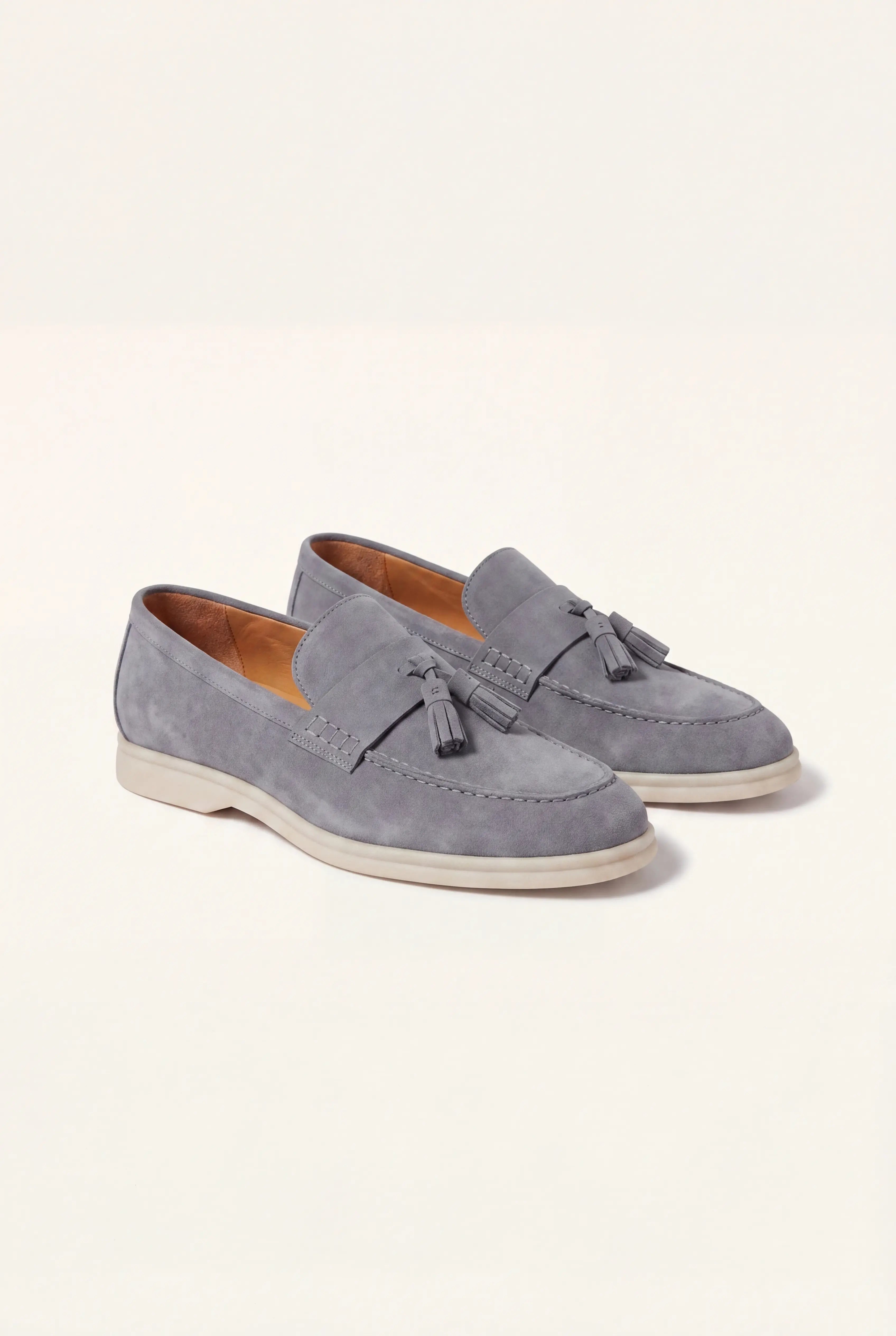 Telvaro Suède Tassel Loafer Gray