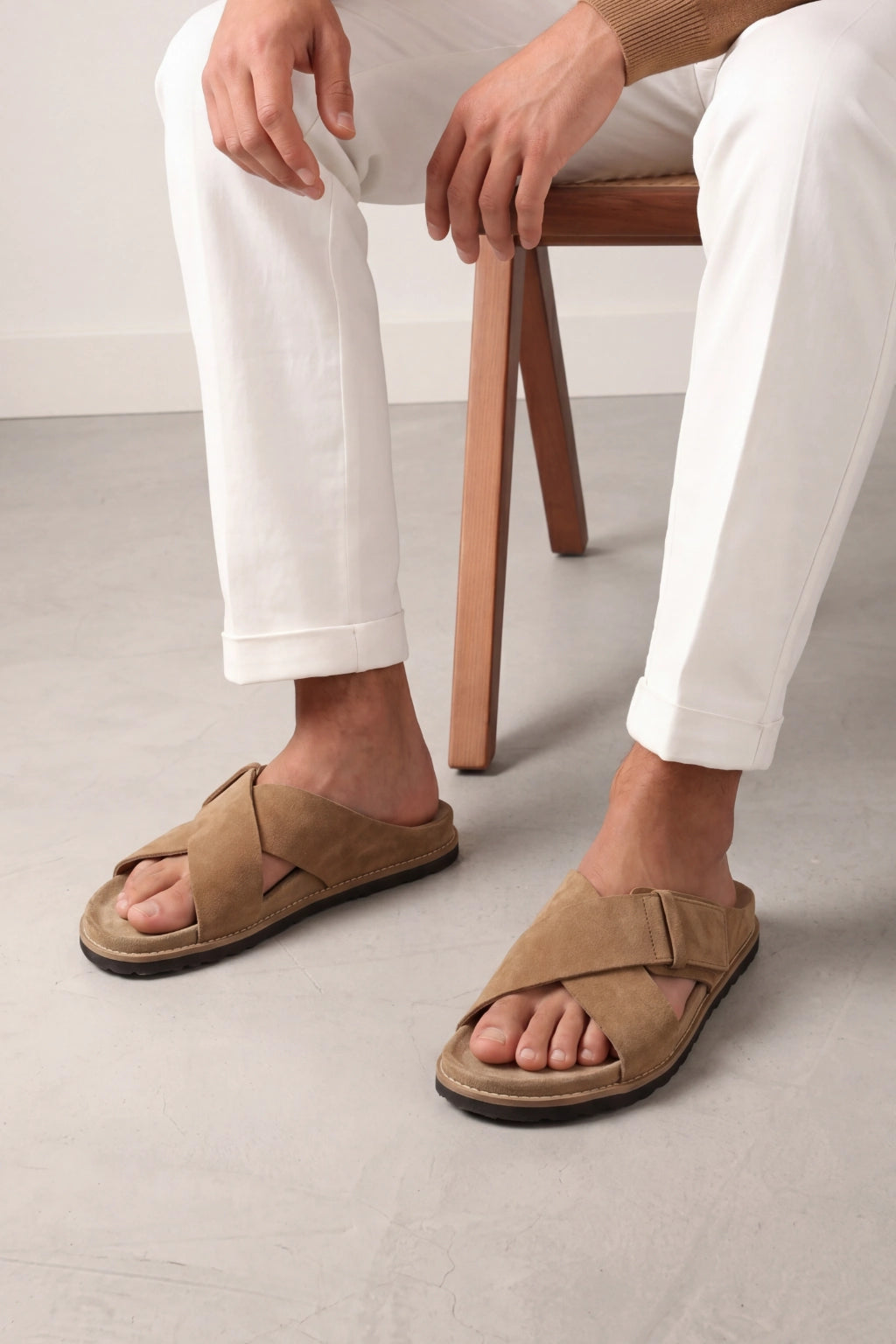 Riccardo Slides Beige