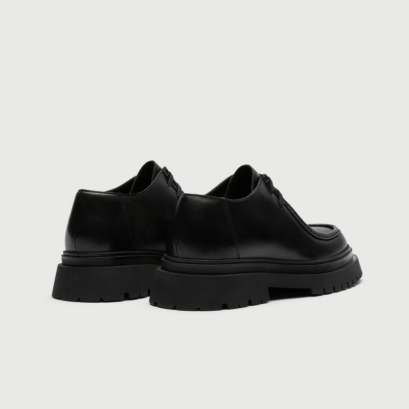 Black Leather Cleated Apron Shoe