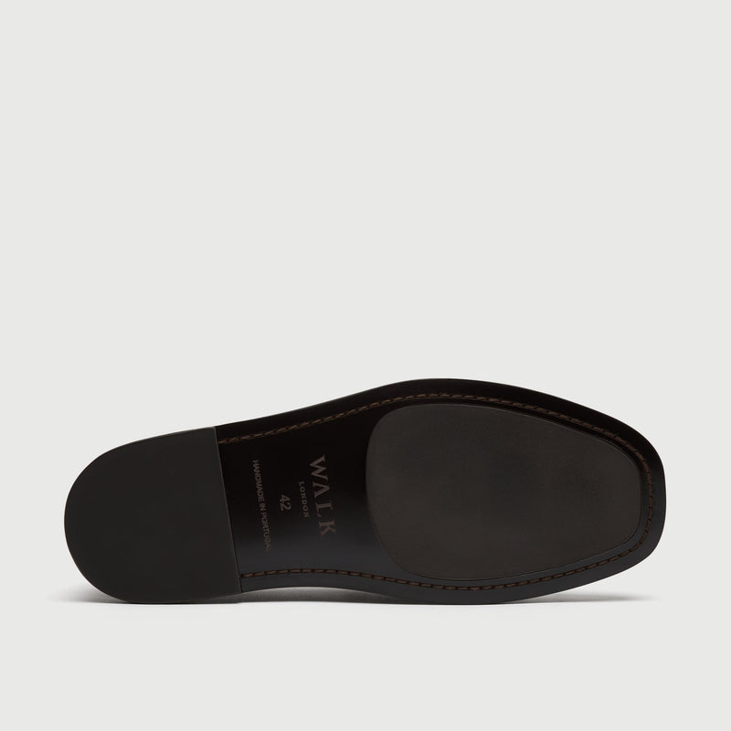 Tan Hairy Suède Saddle Loafer