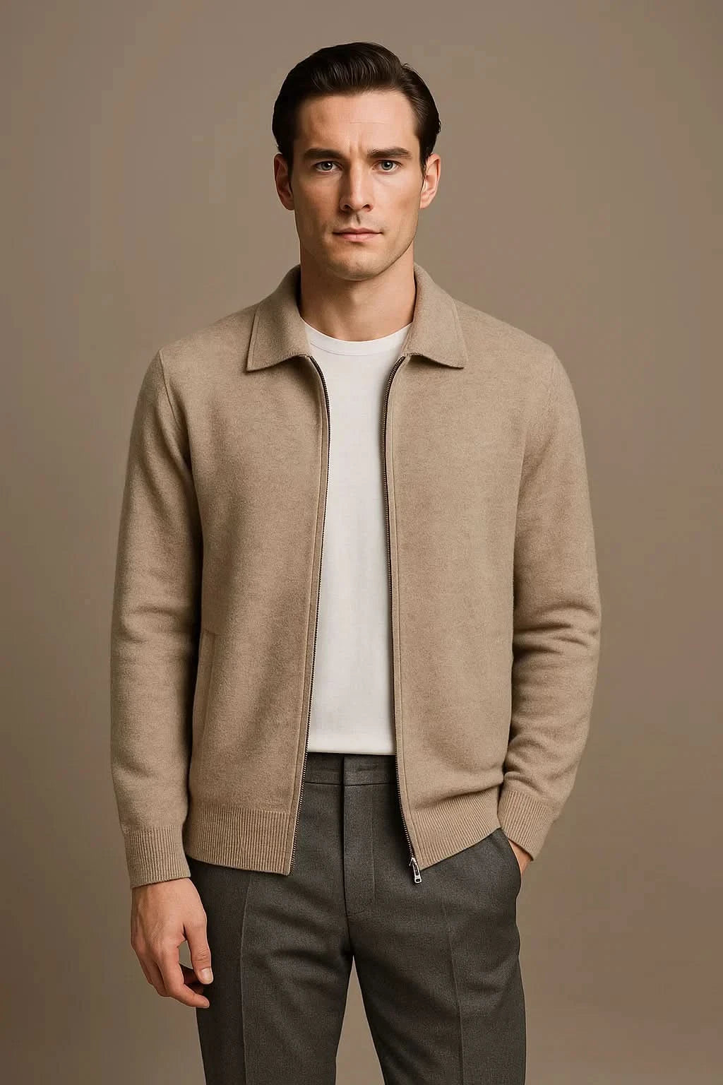 LAGO ZIP POLO CARDIGAN