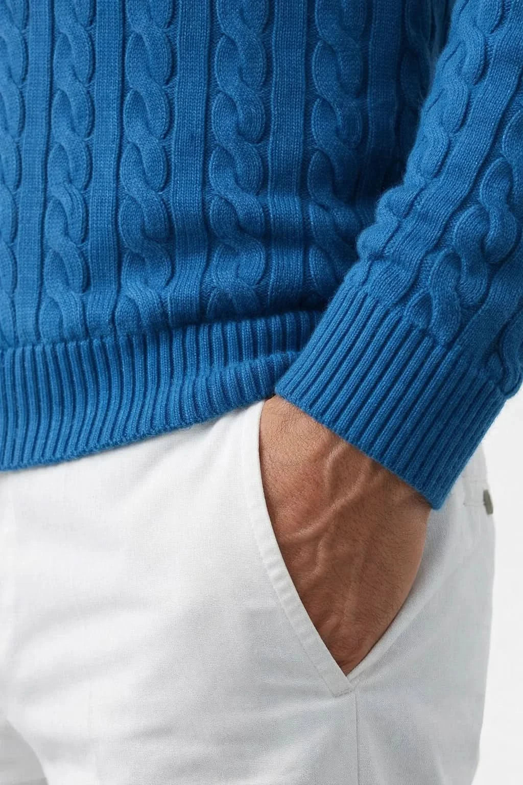 sero Cable Knit Blue