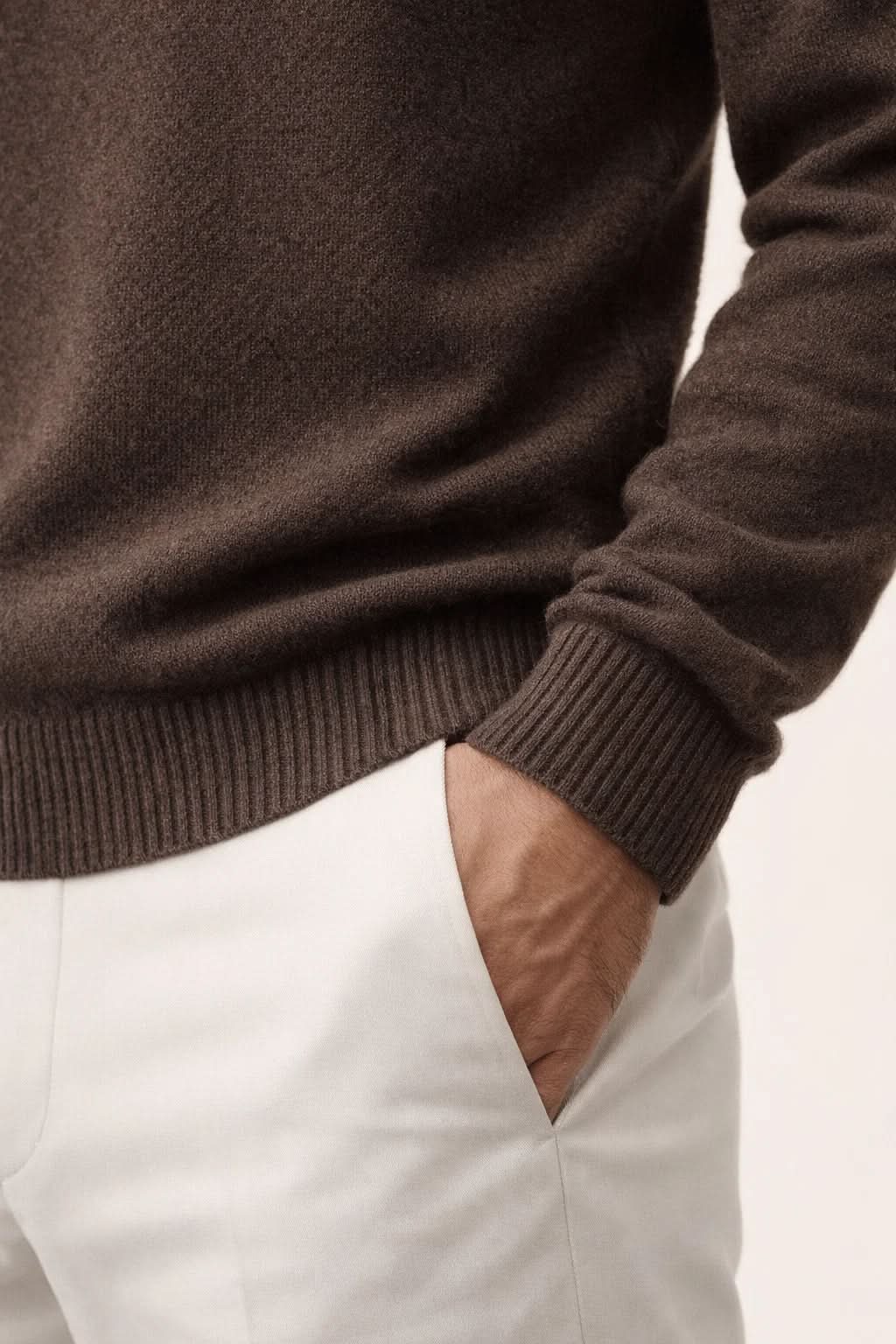Leonard Classic Zip Up Brown