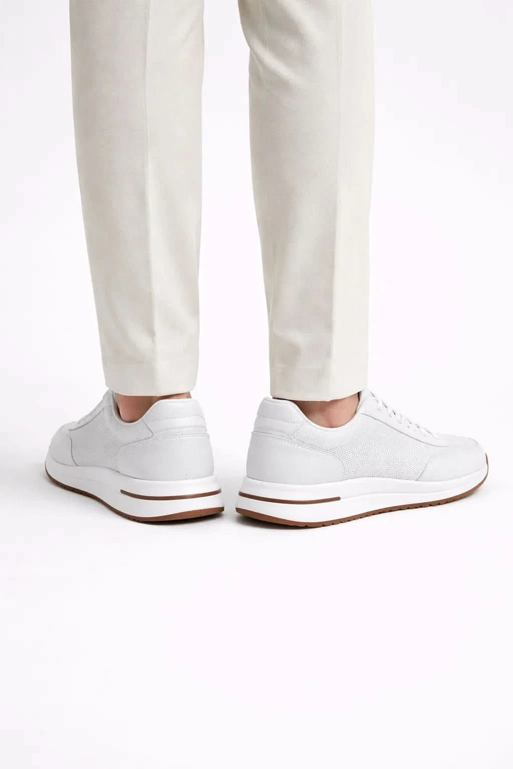 Giuliano Suede City Sneaker White
