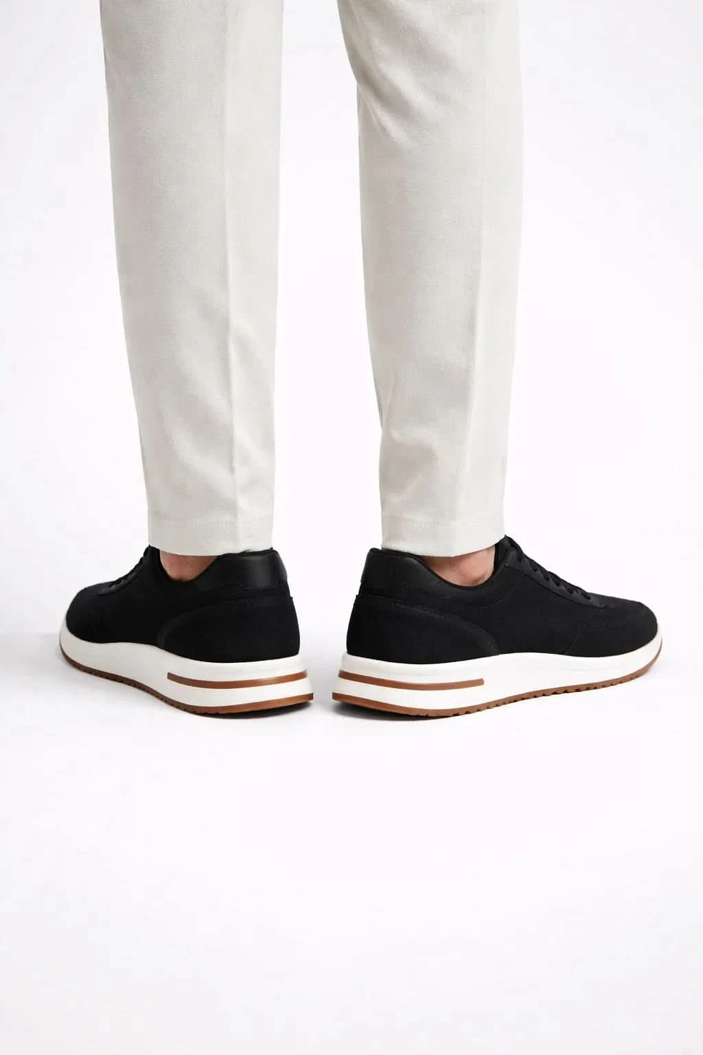 Giuliano Suede City Sneaker Black