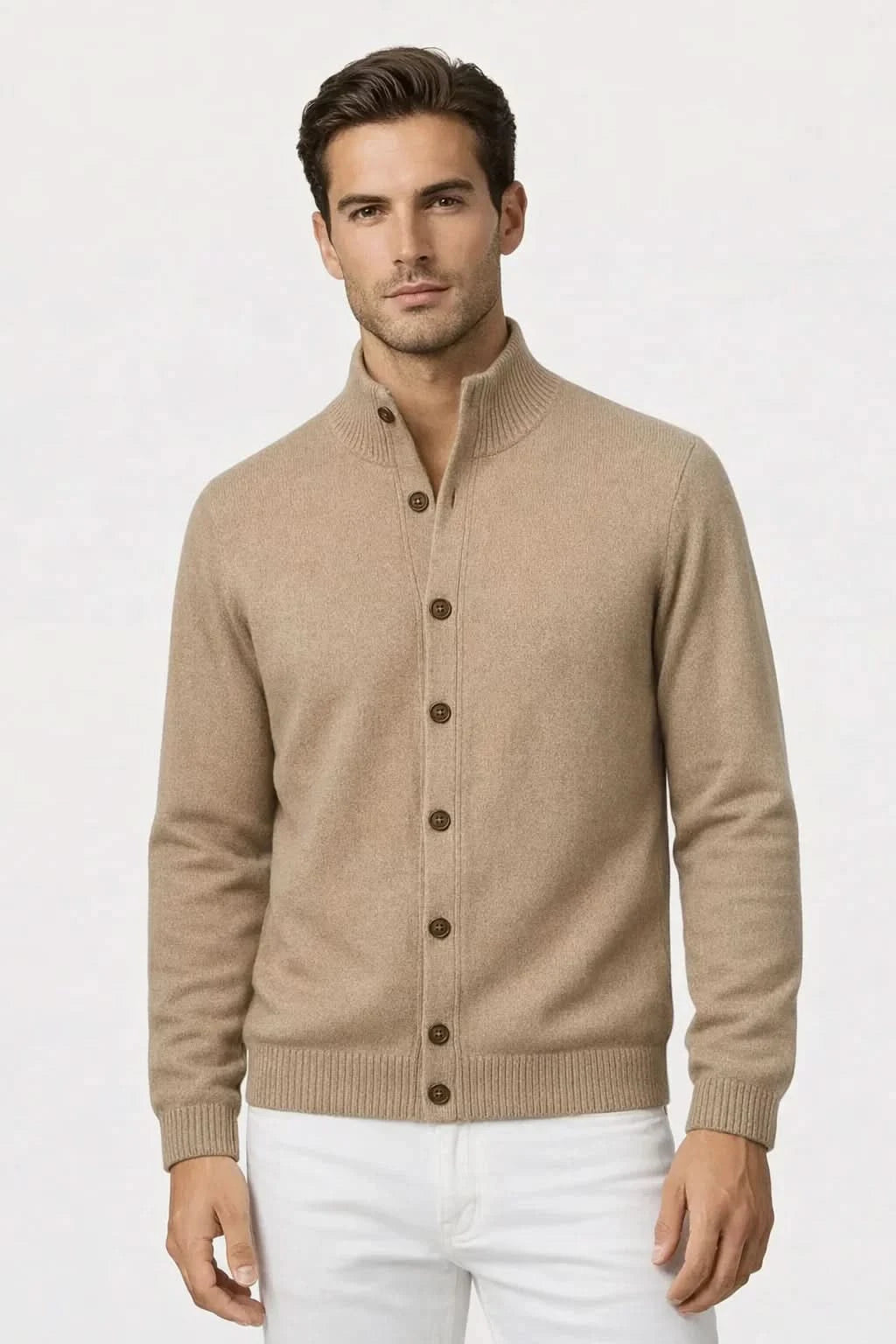 Cionelli Buttoned Cardigan Beige