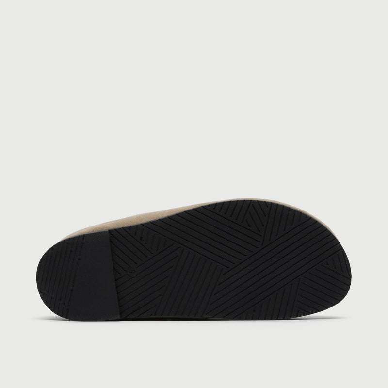 Stone Suède Loafer Mule