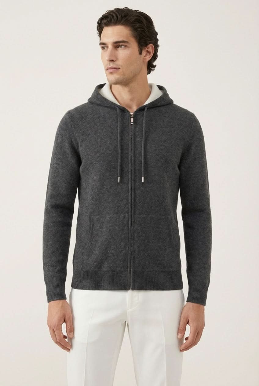 Santo Zipper Vest Grey