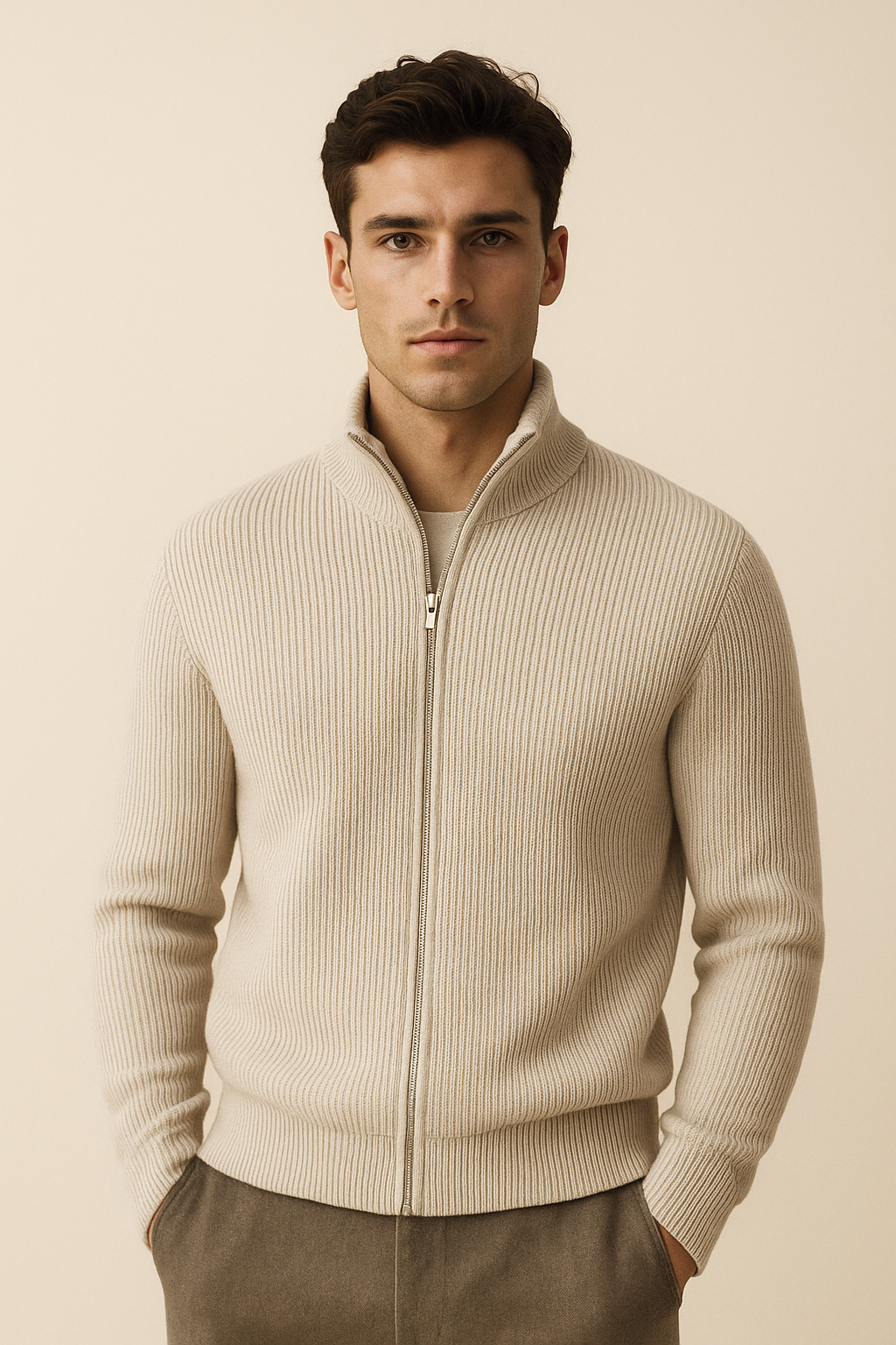 Nobile Cashmere Cardigan Light Grey