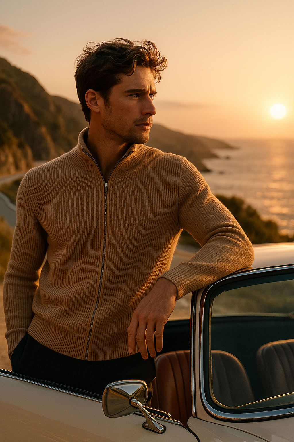 Nobile Cashmere Cardigan Khaki