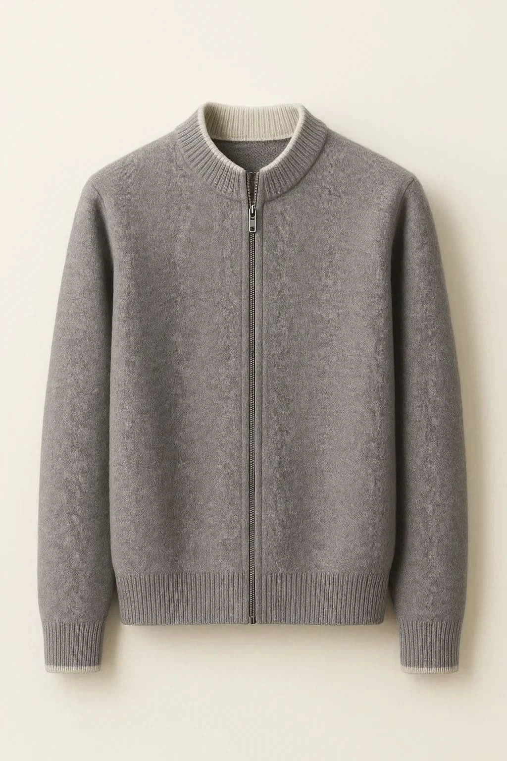 Classic Half Zip Beige