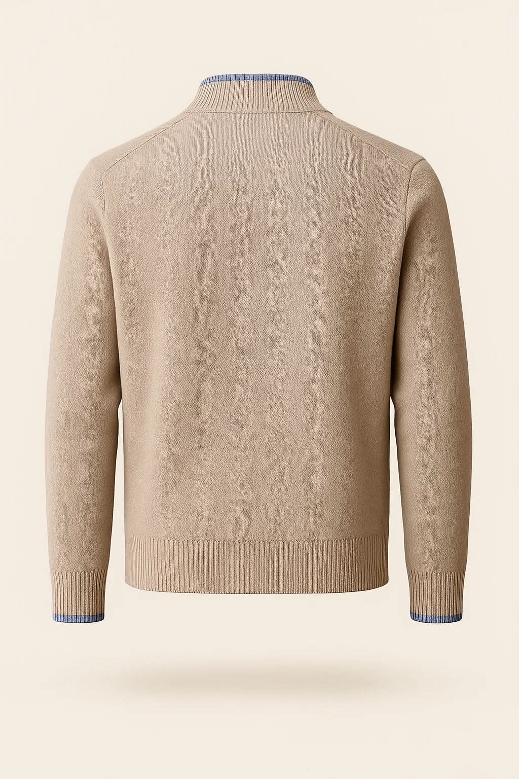 Classic Half Zip Beige