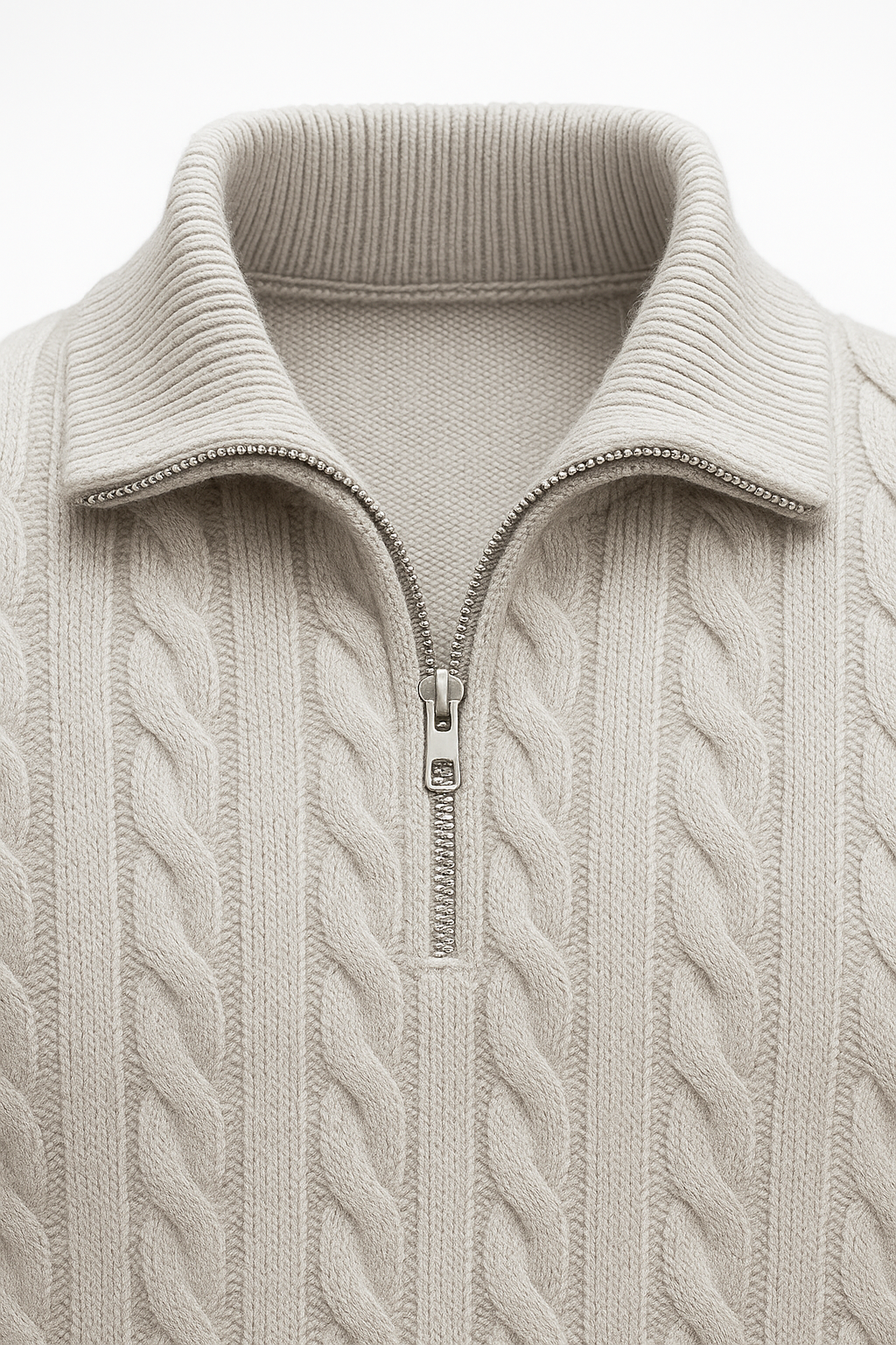 SERO CABLE KNIT GREY