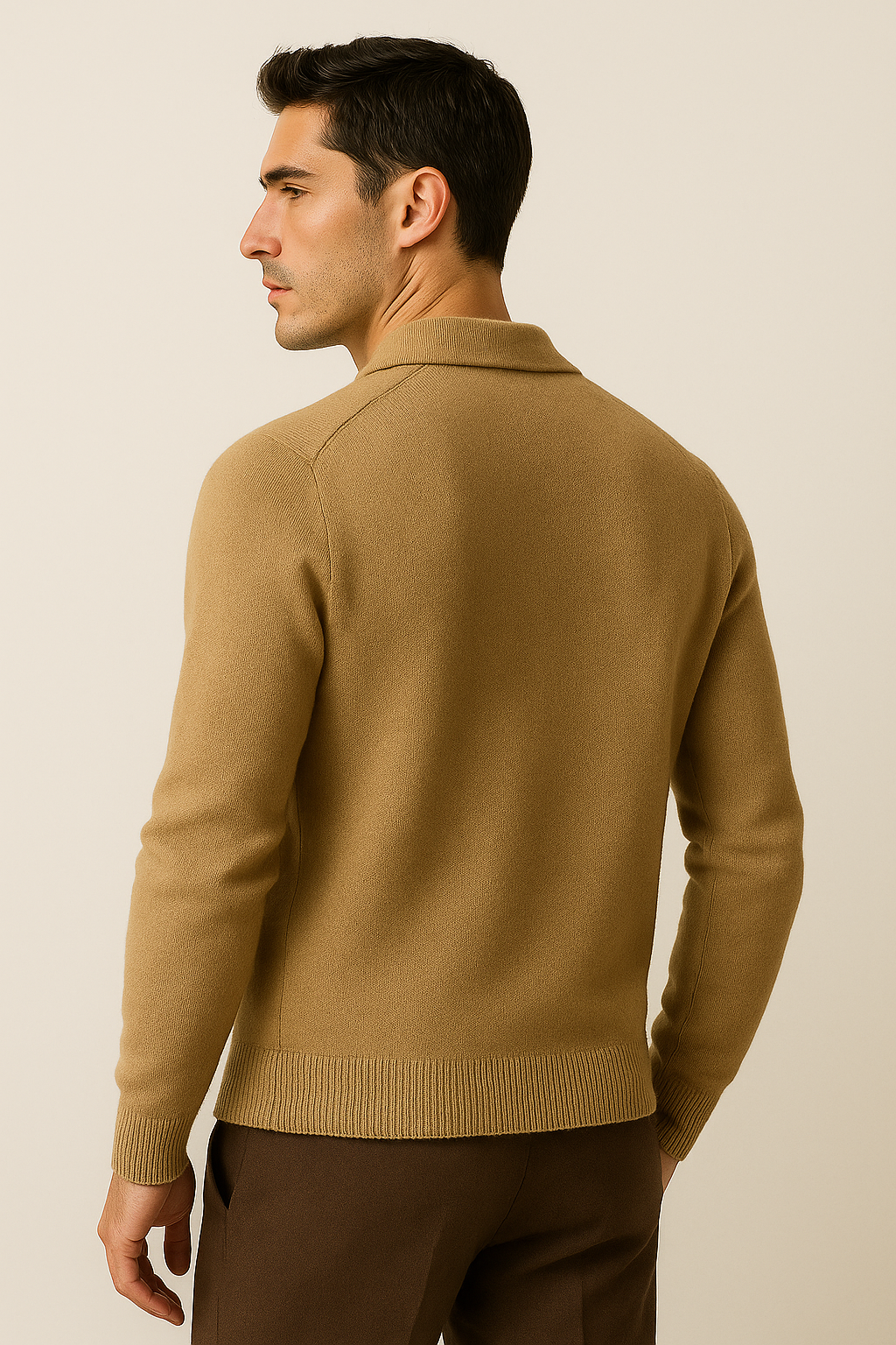 Vicenza Cashmere Cardigan Camel