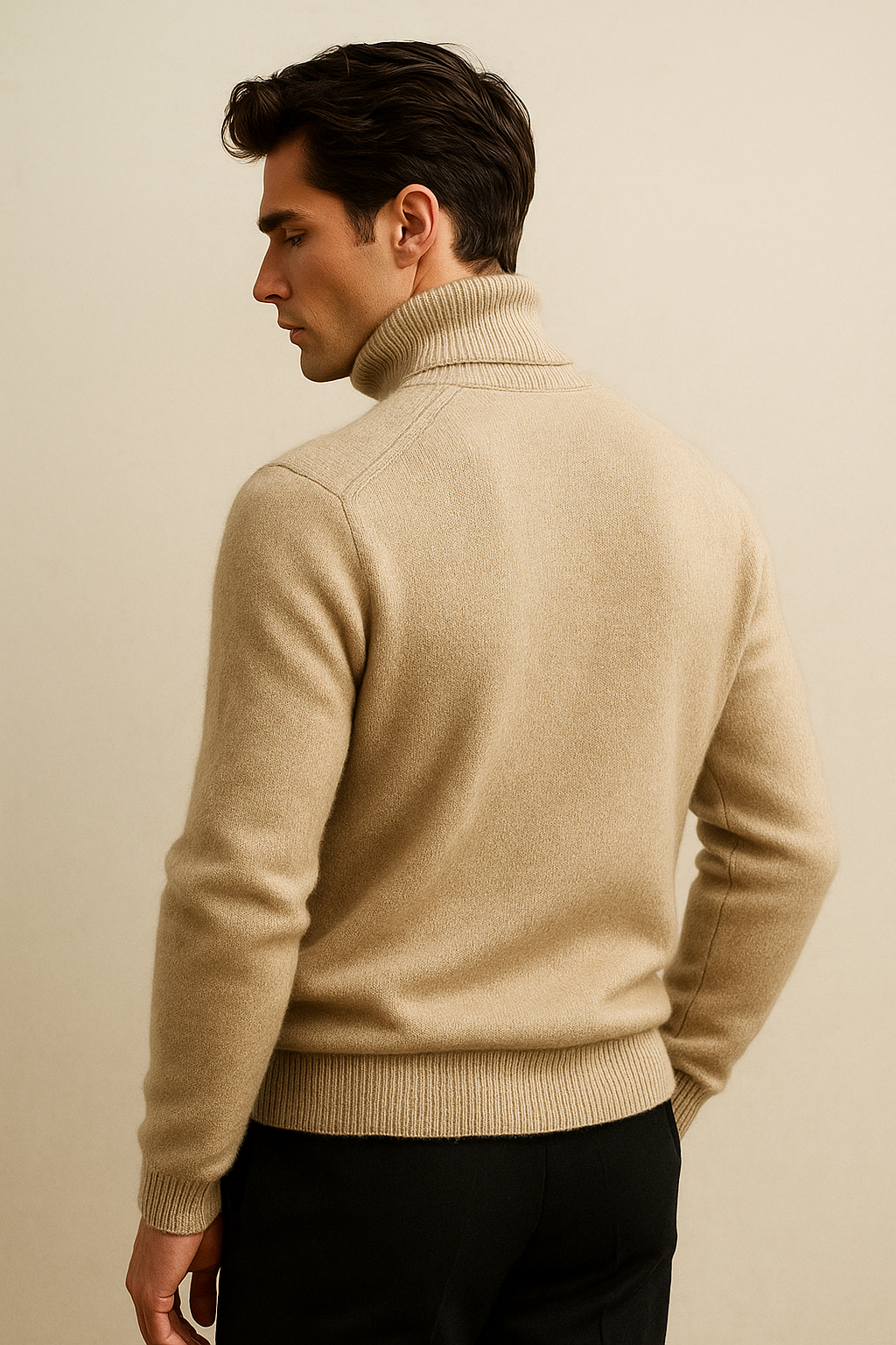 Carezza Cashmere Turtleneck Beige