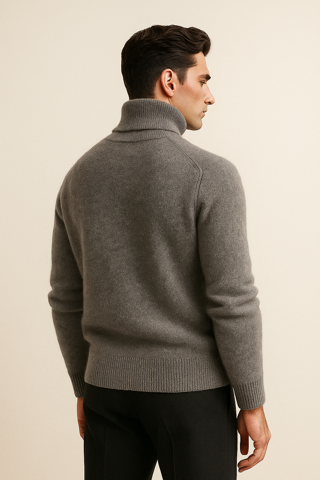 Carezza Cashmere Turtleneck Grey