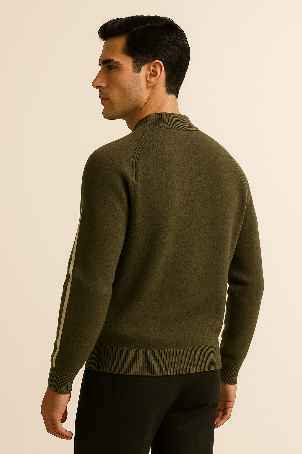Emiral Cashmere Zip Knit Olive